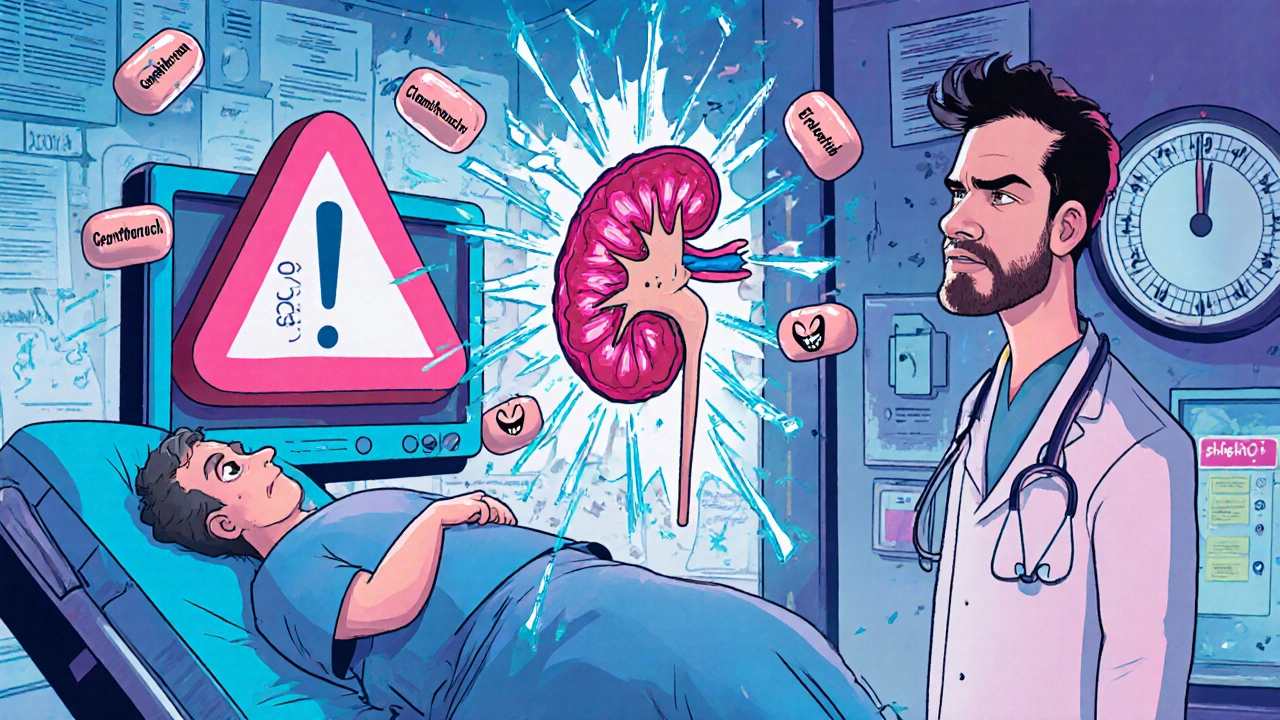 Médecin face à un taux de CK exponentiel, muscles qui se brisent, pilules maléfiques flottant dans la salle d&#039;urgence.