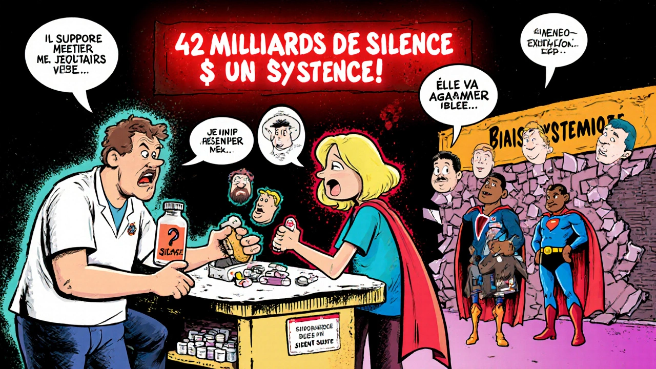 Une pharmacie chaotique où un pharmacien ne comprend pas les patients, tandis que des champions communautaires détruisent un mur de préjugés.