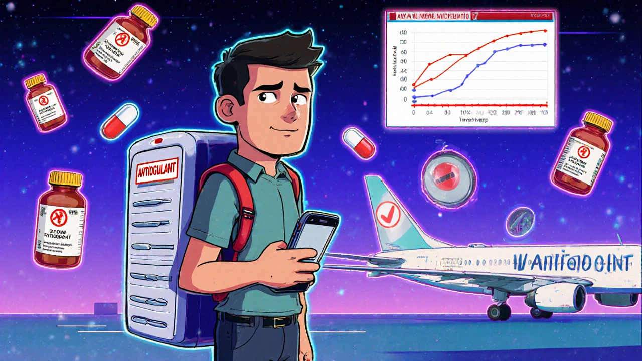 Voyager avec des anticoagulants : maintenir des niveaux sûrs à l'étranger