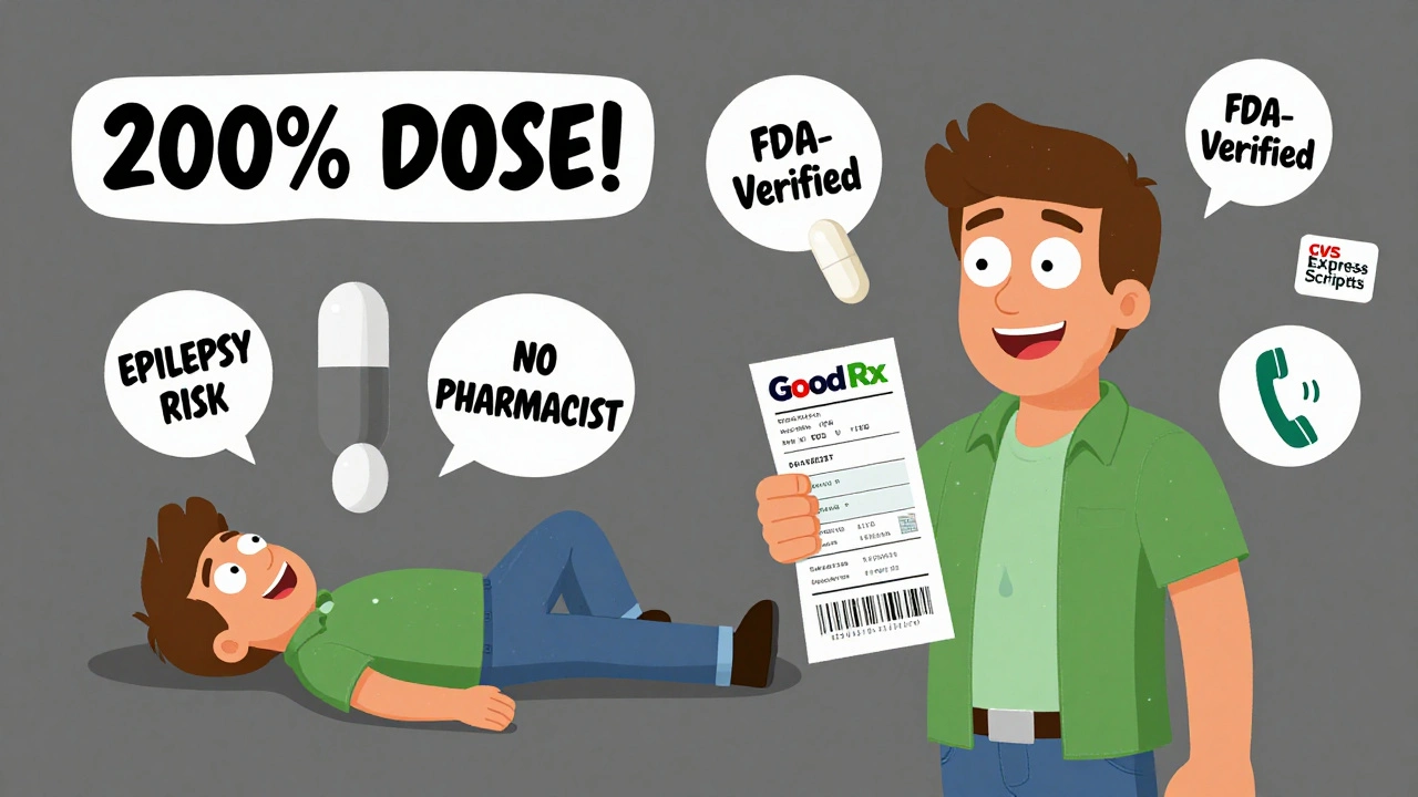 Scène divisée : une personne malade avec une pilule contrefaite d&#039;un côté, saine avec un médicament vérifié de l&#039;autre.