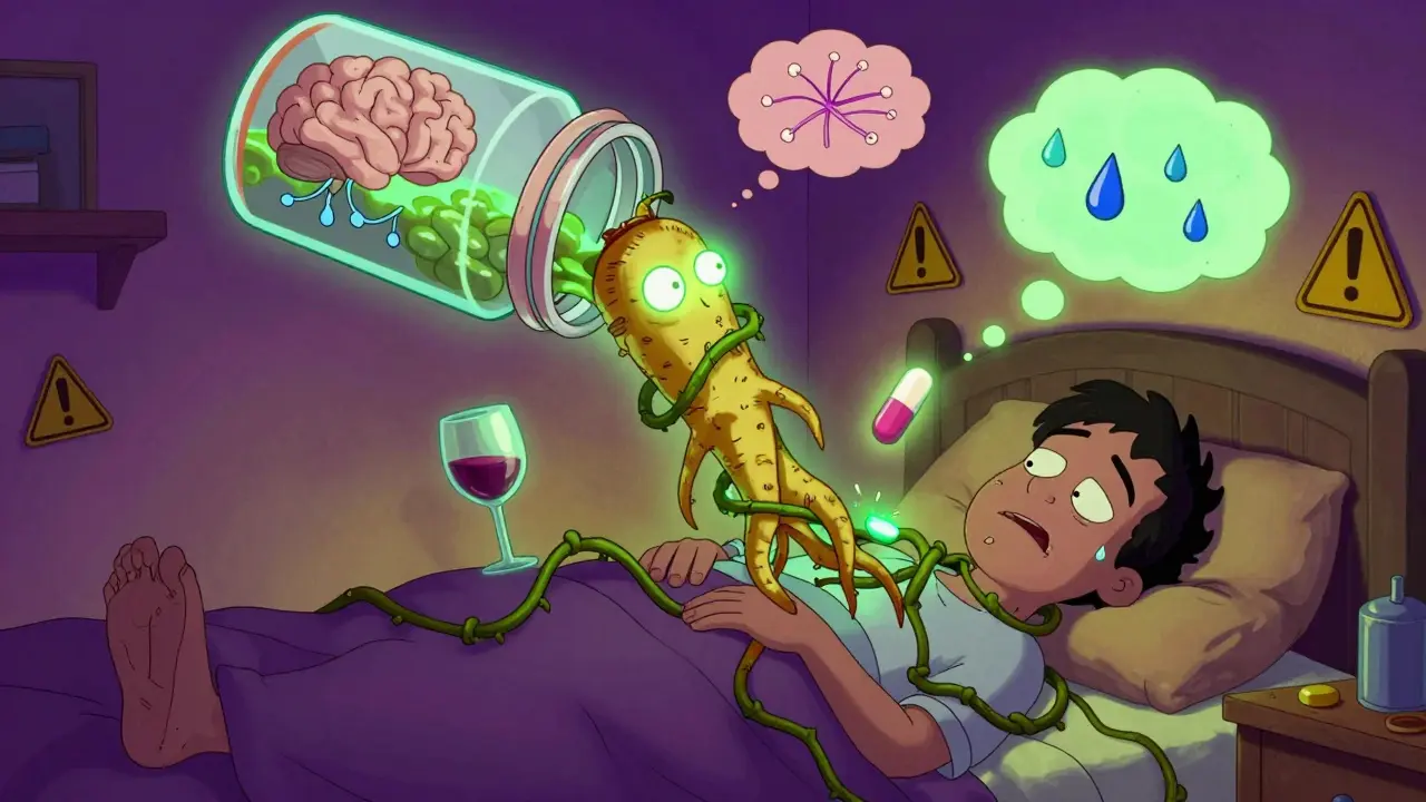 Valériane et médicaments sédatives : risque de dépression du système nerveux central