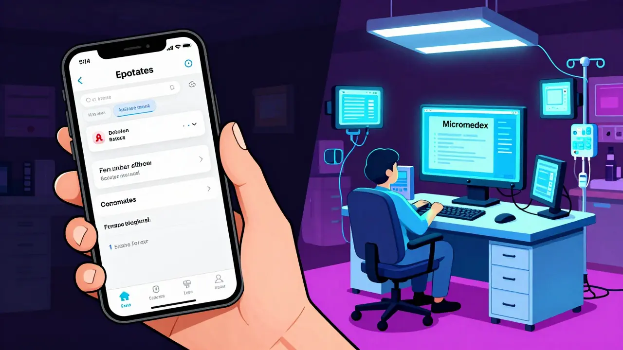 Comparaison stylisée entre une app mobile simple et un système hospitalier complexe